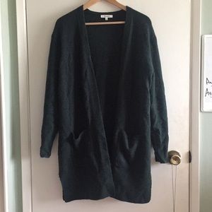 Madewell Ryder Cardigan in Forest Green
